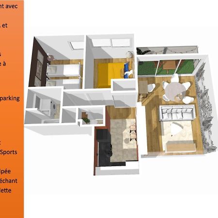 L'Evasion, Cergy, Downtown, 6 Pers, 2 Min Rer A, 2 Places De Parking Privatives, Netflix Et Beinsports 아파트 외부 사진